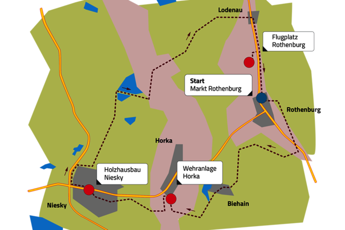 Streckenverlauf der 24. SachsenEnergie-RundumTour