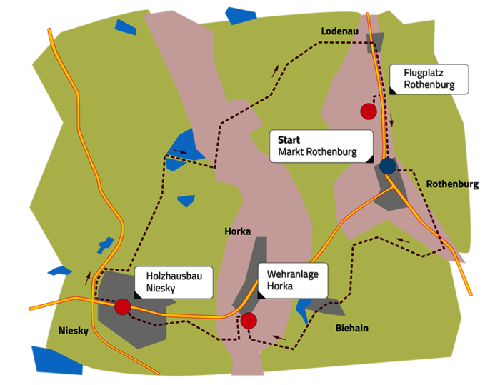 Streckenverlauf der 24. SachsenEnergie-RundumTour